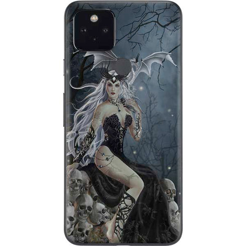 Gothic Queen with Silver Dragon by Nene Thomas Google Pixel 4a 5G Skin